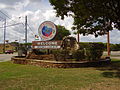 Papan selamat datang di Rosenberg, Texas