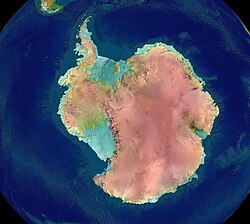 Kaart van Antarctica