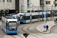 Tram Near Liljeholmen