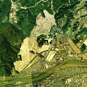 1976年頃 造成中の船迫住宅団地