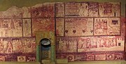 Sinagoga de Dura Europos, 244 Y.C. Frescos antiguu-tardíos calteníos en Siria.