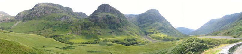 Glen Coe, with the Three Sisters of Bidean nam Bian