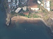 Plage de Koungou, au nord de Mayotte où a été reconnu le plus ancien site archéologique de l'archipel des Comores (VIIIe siècle)