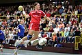 Image 3 Handball-Bundesliga (women) Credit: Kuebi Mara Friton in a handball match in the German Handball-Bundesliga. More selected pictures