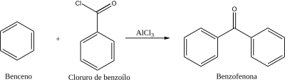 Síntesi de benzofenona l'Acilació de Friedel-Crafts