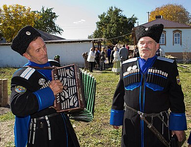 Терские казаки из станицы Боргустанской