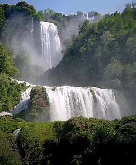 De Cascata delle Marmore in volle werking