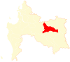 Location of commune in the Bío Bío Region