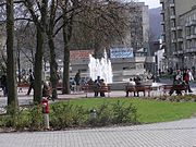 Fontein in het centrum van Humenné