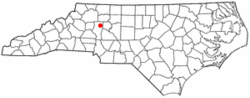 Location of Harmony, North Carolina