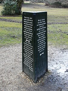 The Rufus Stone in the New Forest