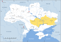 Zaporizhzhia (vàng) tại Ukraina hiện tại