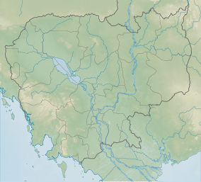 Map showing the location of Phnom Samkos Wildlife Sanctuary