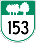 Route 153 marker