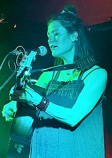 Sermanni performing at Yes Basement in Manchester, England, 2023