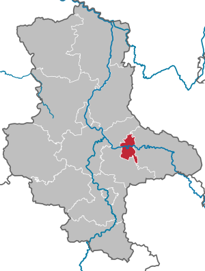 Li position de Dessau-Rosslau in Saxonia-Anhalt