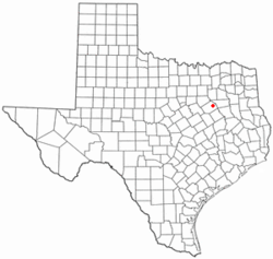 Location of Kerens, Texas