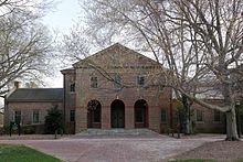 Photo of north front of Ewell Hall