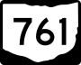 State Route 761 marker