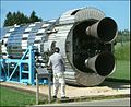 Blue Streak stage engines on display at Euro Space Center