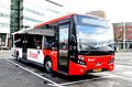 Image 154A typical transit bus in Eindhoven, The Netherlands. The floor at the forward section of the vehicle is low to allow for easy entry and egress. (from Transit bus)