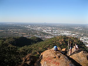 View from Kgale Hill (Oodi Hill for horizon)