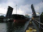 M/S Lurö på väg in i Karls grav från Vassbotten.