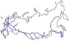 R23 im Fernstraßennetz Russlands