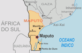 Kaart van Maputo