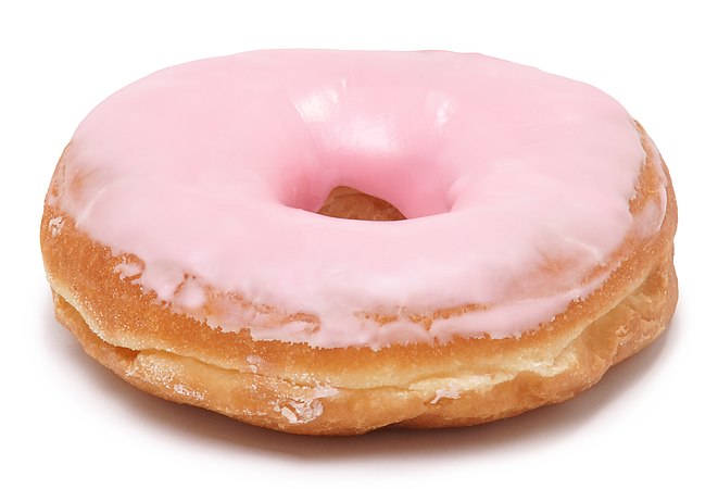 Pink Frosted Donut