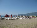 Het strand van Struga