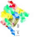 Општине и срезови у Црној Гори 1952—1955. године