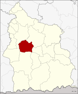 District location in Sisaket province