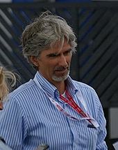 Photo de Damon Hill, président du BRDC, lors du GP de Grande-Bretagne 2008 à Silverstone