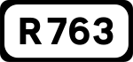 R763 road shield}}