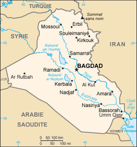 carte : Géographie de l'Irak