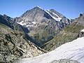 Die Balmhorn-Ostwand, rechts der Altels, vom Kanderfirn