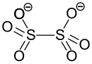 Struktur des Dithionat-Anions