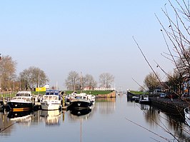 Zicht op de Sas, keersluis in Genemuiden anno 2012