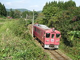 栗原田町駅 - 尾松駅間 （2005年10月17日）