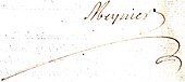 signature de Jean-Baptiste Meynier