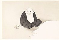 Kamisaka Sekka. Momoyagusa 1, encre et couleur sur papier, vers 1909-1910. H 29,8 ; L 44,7 cm. Birmingham Museum and Art Gallery.