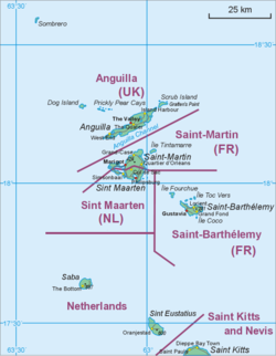 Vị trí của Saint-Barthélemy