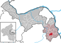 Localisation de Uelversheim dans la Verbandsgemeide et dans l'arrondissement