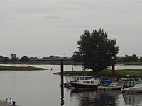 Jachthaven van Wittenberge, aan de Elbe