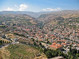 Vy över Zahle.