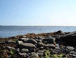 De Jamesbaai bij Chisasibi in Quebec