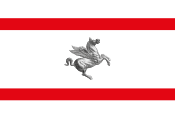 Flagge vo der Region Toskana