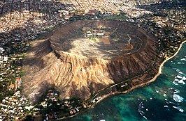 Diamond Head vanuit de lucht