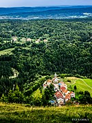 Les Bouchoux vue depuis la croix des couloirs